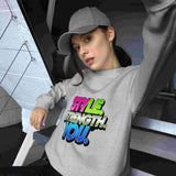 Estilo, Fuerza, Tú. – Una sudadera de mujer que combina estilo y comodidad.