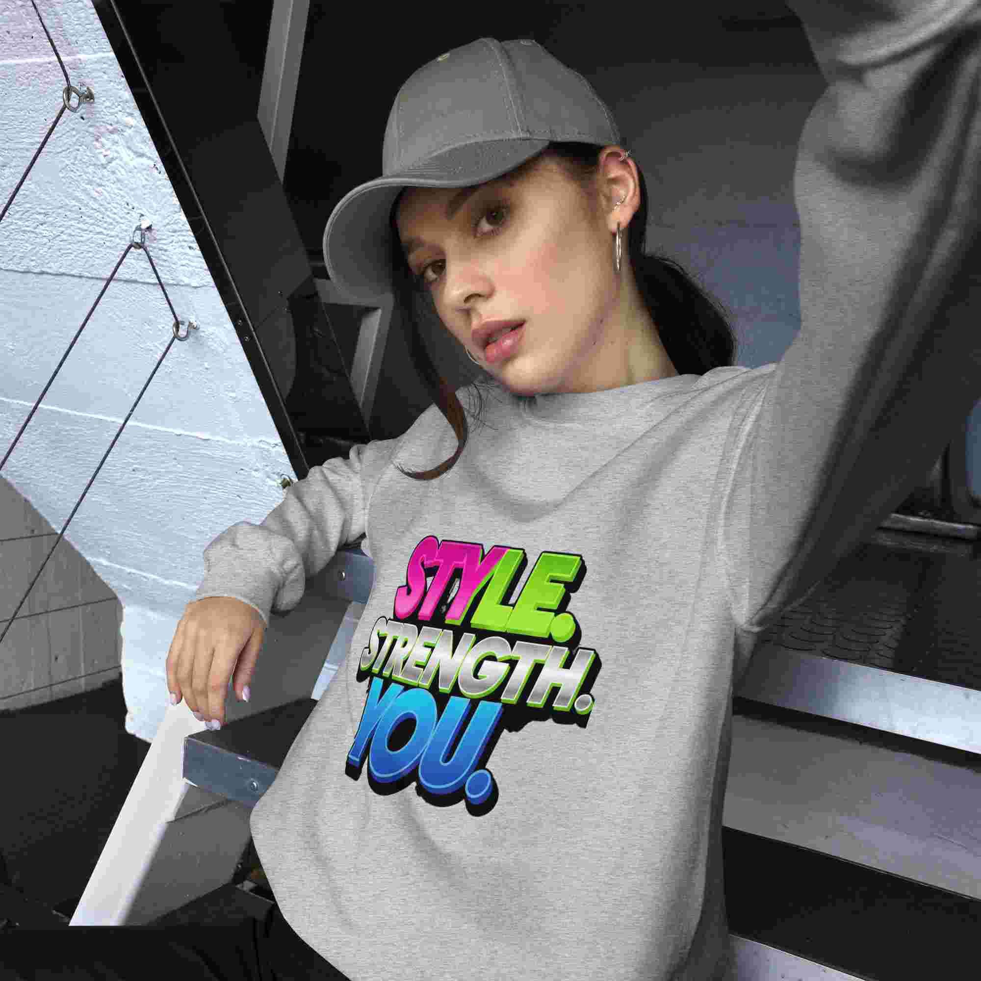 Style, Strength, You. – A Women's Sweatshirt That Combines Style and Comfort. BadAssWear.fi