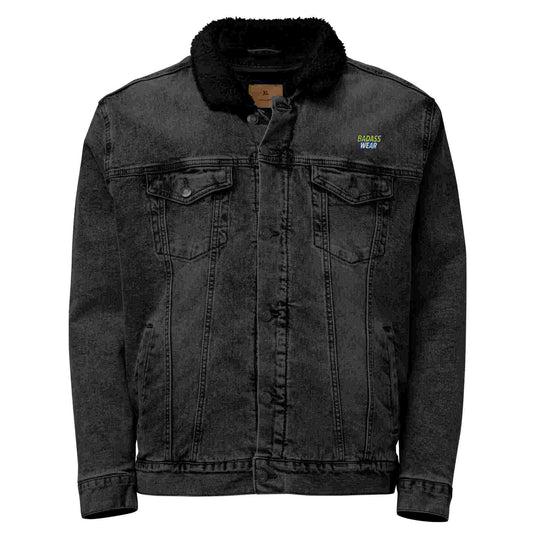 Vintage Warmth and Style: Men's Sherpa Denim Jacket BadAssWear.fi